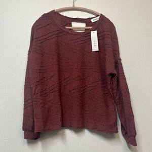 Wine textured open back top